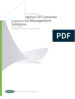 Emergence of Customer Experience Management Solutions