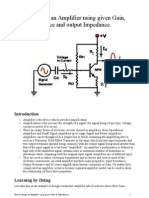 How To Design An Amplifier Using Given Gain