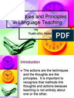 Techniques and Principles in Language Teaching