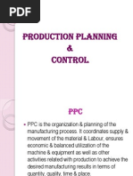 Production Planning & Control