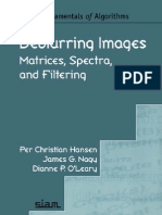 Deblurring Images, Matrices, Spectra, and Filtering (Fundamentals of Algorithms)