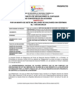 Prospecto de Oferta Pública de Obligaciones Al Portador - Fonden