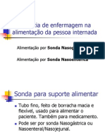 Assistência de Enfermagem Na Alimentação Da Pessoa Internada