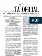 Gaceta Oficial (Ley Del Trabajo)