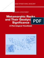 Metamorphic Rocks and Their Geodynamic Significance