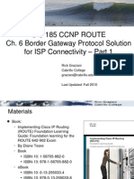 Cis185 ROUTE Lecture6 BGP Part1