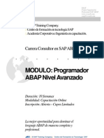 Temario Carrera Program Ad or Abap Avanzado