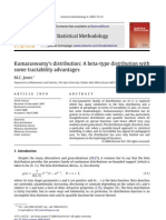 Kumaraswamy's Distribution A Beta-Type Distribution With