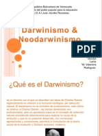 Drwinismo y Neodarwinismo