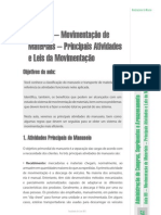 Movimentação de Materiais - Principais Atividades e Leis Da Movimentação