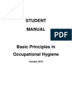 Basic Principles in Occupational Hygiene (Student Manual)