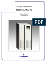 Liebert Series 7400m - 50hz - Users Manual