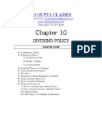 Chapter 10 - Dividend Policy