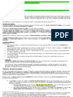 Esquema de Estudo de Direito e Proc. Trabalho