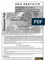 Simulado AGENTE POLICIA FEDERAL - CESPE