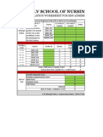 UNLV HESI Calculation Worksheet