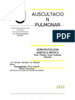 Protocolo de Auscultacion Pulmonar 2012