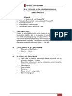 1º Informe de Ejecucion de Talleres Psicologicos