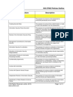 ISO27002 Policy Index