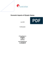 Economic Impacts of Olympic Games - 09.07.09