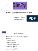 Simpy: System Simulation in Python: Dr. Klaus G. Müller