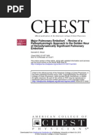 Hour Pathophysiologic Approach To The Golden: Review of A Major Pulmonary Embolism