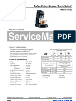 Service Manual: Coffee Maker Senseo "Latte Select" HD7850/60