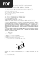 Cálculo de Esforços em Coluna de Isoladores de Seccionadores