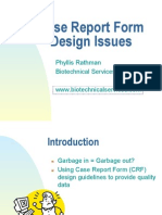 BSI - Case Report Form Design Issues