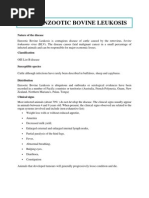 B108 - Enzootic Bovine Leukosis: Nature of The Disease