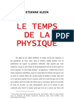 Etienne Klein Le Temps de La Physique