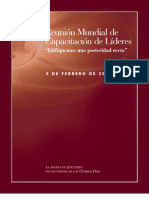 2008 Feb Capacitación Mundial de Líderes - Edificar Posteridad