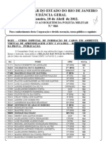 BOL PM 066 ADT-Nota Da Prova de Confirmação de Cabo Pmerj