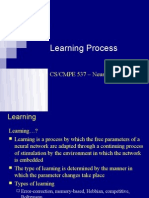 Learning Process: CS/CMPE 537 - Neural Networks