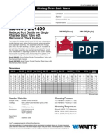 Reduced Port Ductile Iron Single Chamber Basic Valve With Mechanical Check Feature