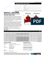 Reduced Port Ductile Iron Dual Chamber Basic Valve: Mustang Series Basic Valves