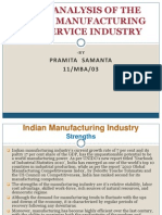 Swot Analysis of The Manufacturing and Service Industry