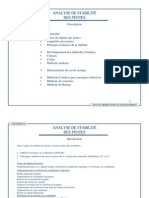 Methodes de Stabilite de Pentes