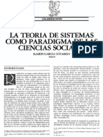 La Teoría de Sistemas Como Paradigma de Las Ciencias Sociales