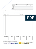 Procedimento Teste Estanqueidade