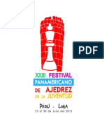 XXIII Festival Panamericano de Ajedrez de La Juventud - Lima, PERÚ 2012