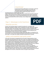 Page 1: What Is Franchising?: Being Their Own Boss