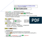 Amino Acid Metabolism