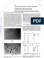 2.-Synthesis of Thiol-Derivatised Gold Nano Particles in A Two-Phase Liquid-Liquid