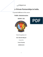 Need of Public-Private Partnerships in India.: A Report On