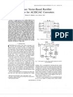 A Space Vector-Based Rectifier Regulator For AC DC AC Converters