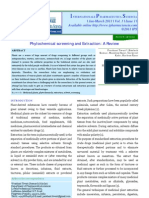 Phytochemical Screening and Extraction A Review