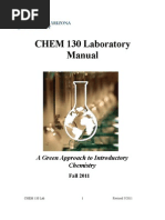 CHEM 130 Lab Manual Fall 2011