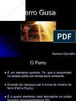 Processo de Produção Do Ferro Gusa