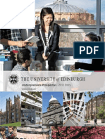 The University of Edinburgh: Undergraduate Prospectus 2012 Entry